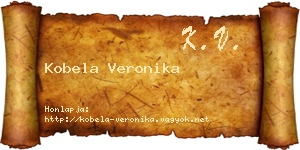Kobela Veronika névjegykártya