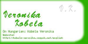 veronika kobela business card